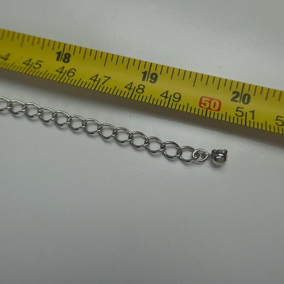 Bay to Baubles Silver Tone Filigree Bib Statement Necklace Adjustable NEW NWT - Picture 6 of 6